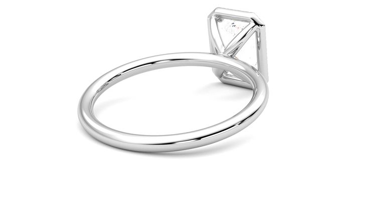 Taylor & Hart Dove Radiant Engagement Ring 360 degree image 13