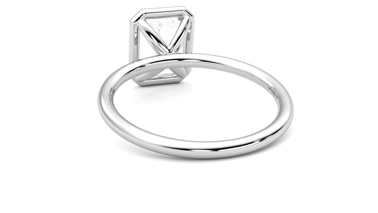 Taylor & Hart Dove Radiant Engagement Ring 360 degree image 16