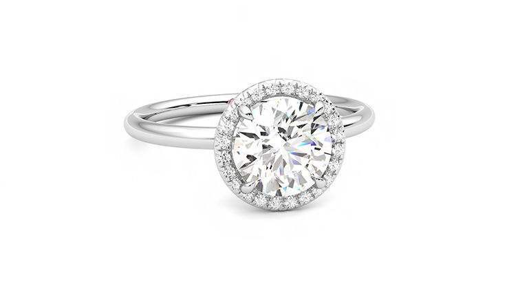 Taylor & Hart Dove Round Engagement Ring 360 degree image 3