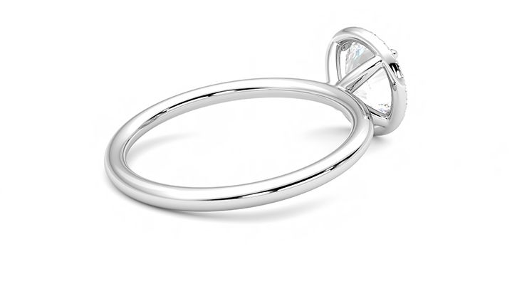 Taylor & Hart Dove Round Engagement Ring 360 degree image 12