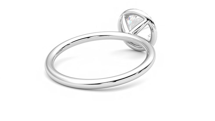 Taylor & Hart Dove Round Engagement Ring 360 degree image 13