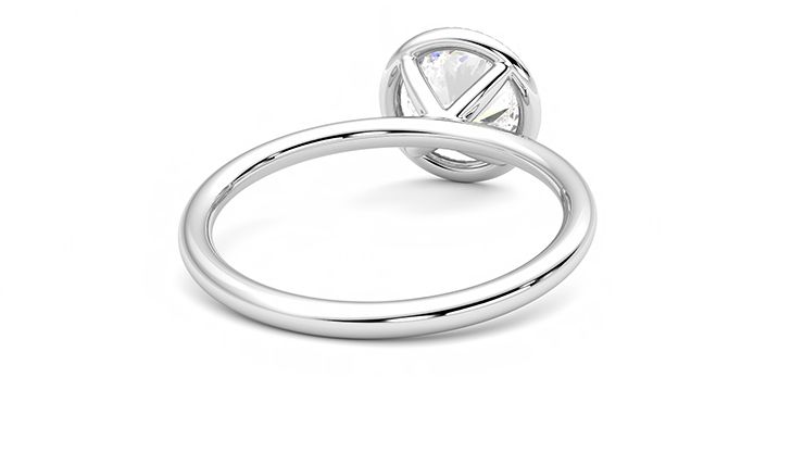 Taylor & Hart Dove Round Engagement Ring 360 degree image 14