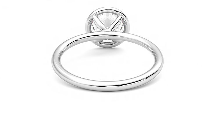 Taylor & Hart Dove Round Engagement Ring 360 degree image 15