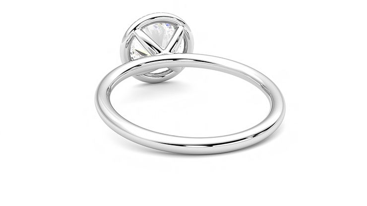 Taylor & Hart Dove Round Engagement Ring 360 degree image 16