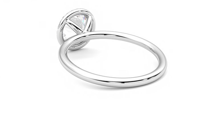 Taylor & Hart Dove Round Engagement Ring 360 degree image 17