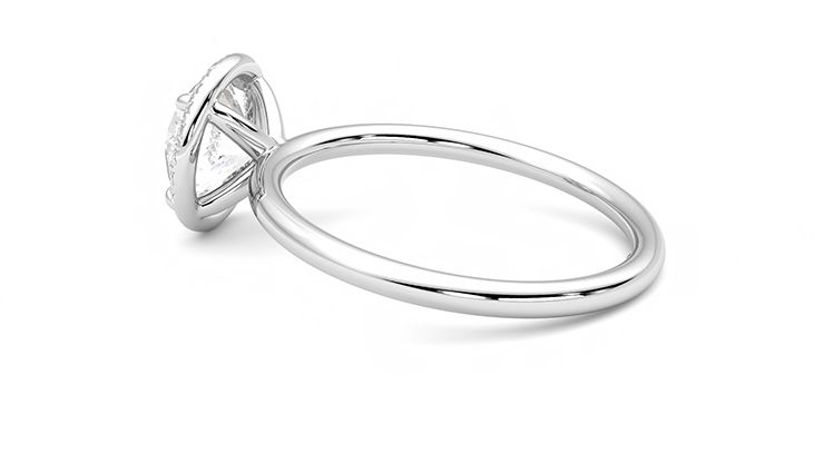 Taylor & Hart Dove Round Engagement Ring 360 degree image 19