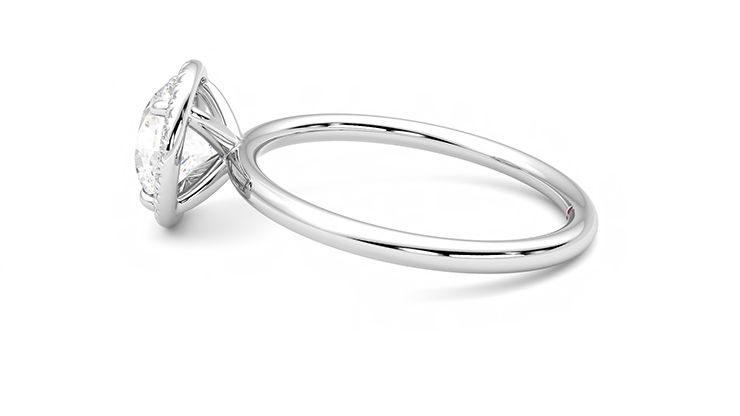 Taylor & Hart Dove Round Engagement Ring 360 degree image 20