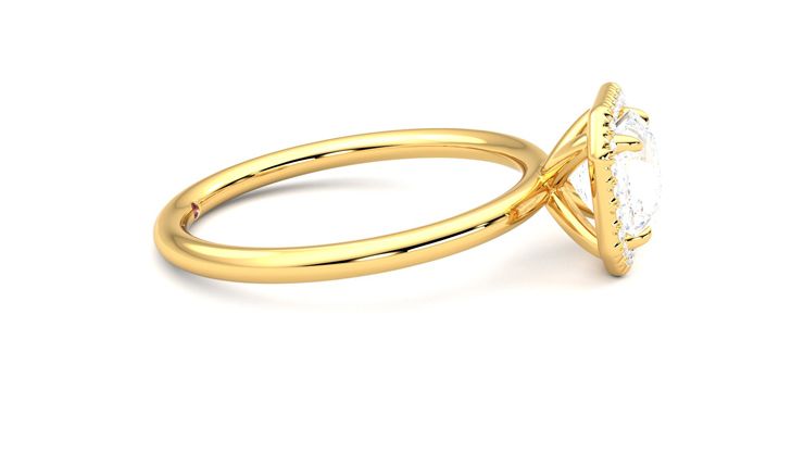 Taylor & Hart Dove Asscher Engagement Ring 360 degree image 9
