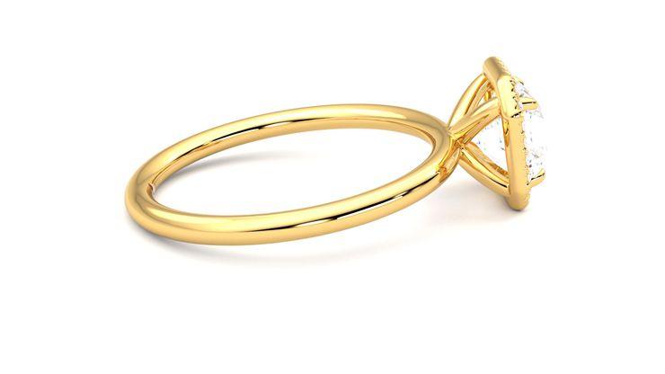 Taylor & Hart Dove Asscher Engagement Ring 360 degree image 10