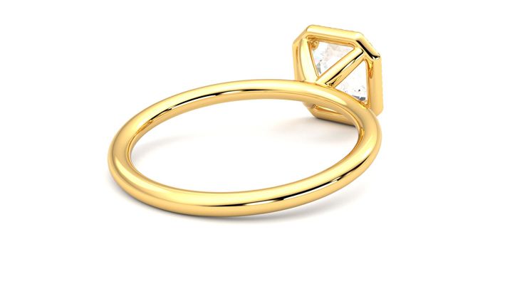 Taylor & Hart Dove Asscher Engagement Ring 360 degree image 13