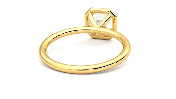 Taylor & Hart Dove Asscher Engagement Ring 360 degree image 14