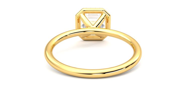 Taylor & Hart Dove Asscher Engagement Ring 360 degree image 15
