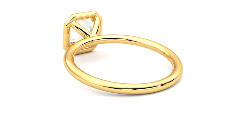 Taylor & Hart Dove Asscher Engagement Ring 360 degree image 17