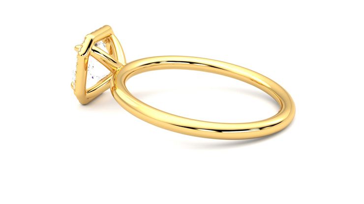 Taylor & Hart Dove Asscher Engagement Ring 360 degree image 19