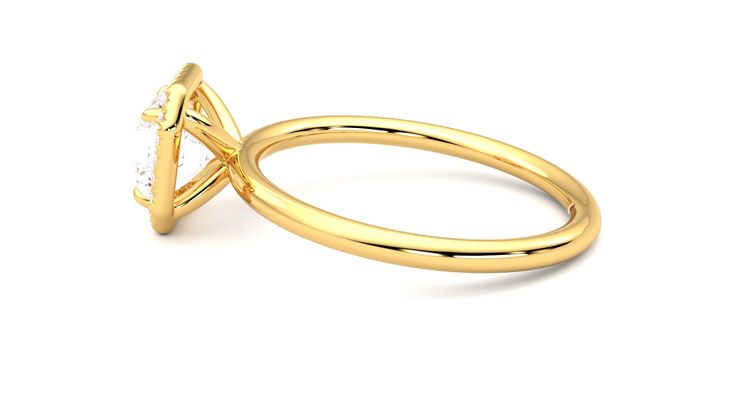 Taylor & Hart Dove Asscher Engagement Ring 360 degree image 20