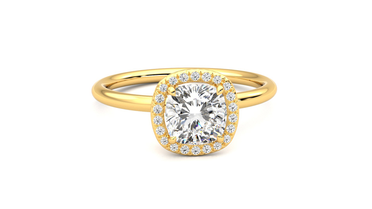 Taylor & Hart Dove Cushion Engagement Ring 360 degree image 2
