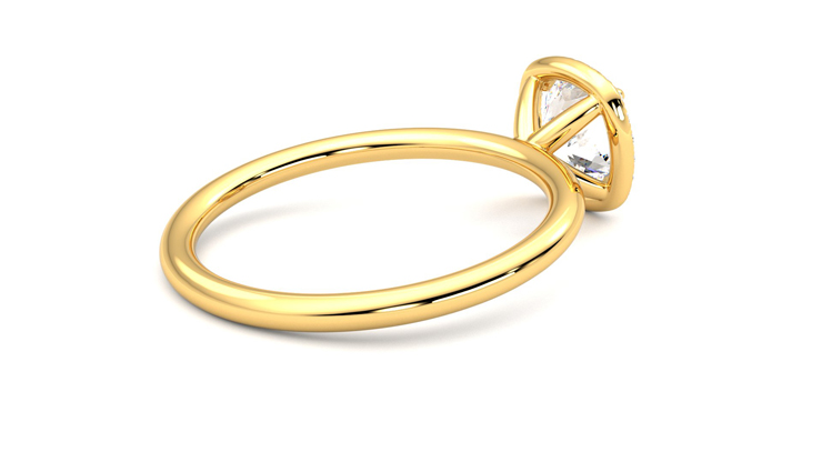 Taylor & Hart Dove Cushion Engagement Ring 360 degree image 12
