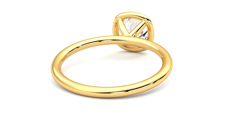 Taylor & Hart Dove Cushion Engagement Ring 360 degree image 14