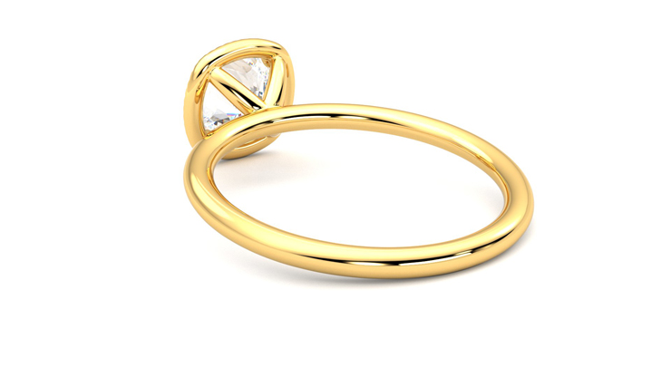 Taylor & Hart Dove Cushion Engagement Ring 360 degree image 17