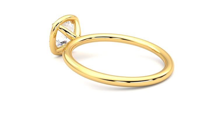 Taylor & Hart Dove Cushion Engagement Ring 360 degree image 18