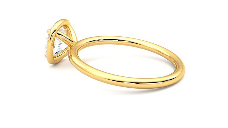 Taylor & Hart Dove Cushion Engagement Ring 360 degree image 19