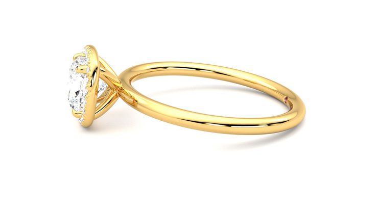Taylor & Hart Dove Cushion Engagement Ring 360 degree image 21