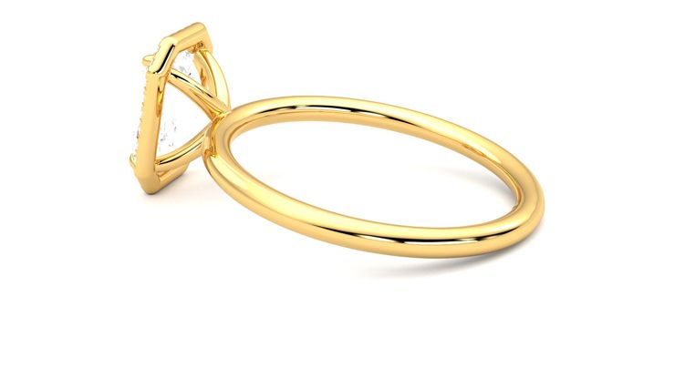 Taylor & Hart Dove Emerald Engagement Ring 360 degree image 19