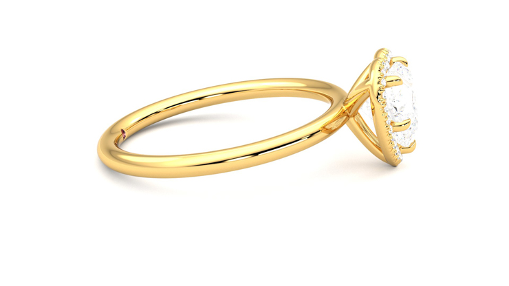 Taylor & Hart Dove Heart Engagement Ring 360 degree image 9