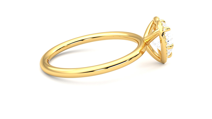 Taylor & Hart Dove Heart Engagement Ring 360 degree image 10