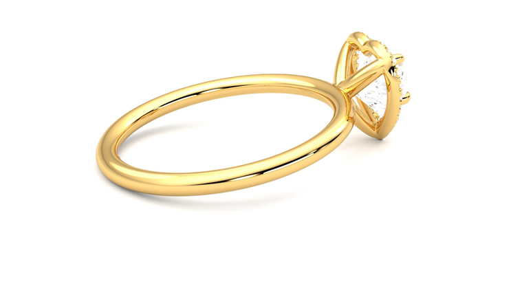 Taylor & Hart Dove Heart Engagement Ring 360 degree image 11
