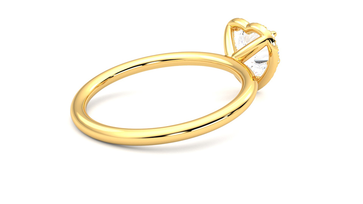 Taylor & Hart Dove Heart Engagement Ring 360 degree image 12