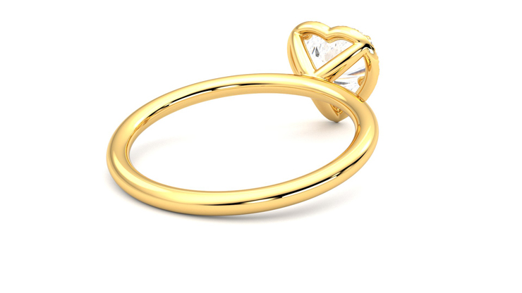 Taylor & Hart Dove Heart Engagement Ring 360 degree image 13