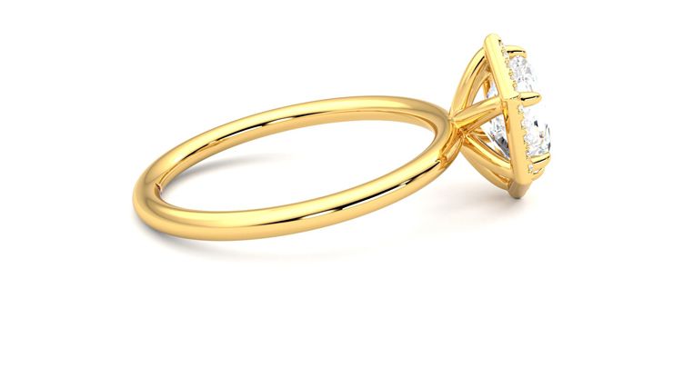 Taylor & Hart Dove Hexagonal Engagement Ring 360 degree image 10