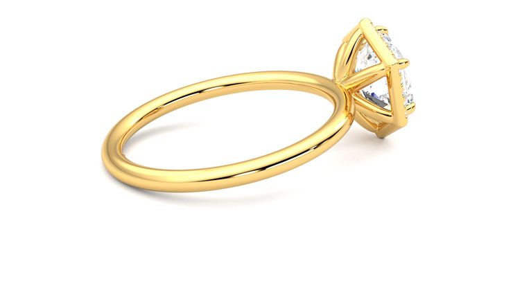 Taylor & Hart Dove Hexagonal Engagement Ring 360 degree image 11