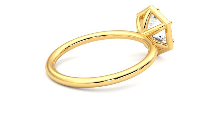Taylor & Hart Dove Hexagonal Engagement Ring 360 degree image 12