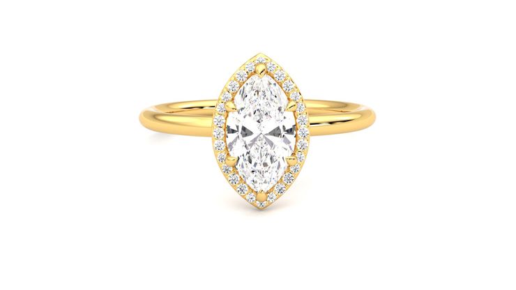 Taylor & Hart Dove Marquise Engagement Ring 360 degree image 1