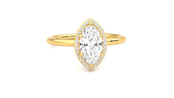 Taylor & Hart Dove Marquise Engagement Ring 360 degree image 2