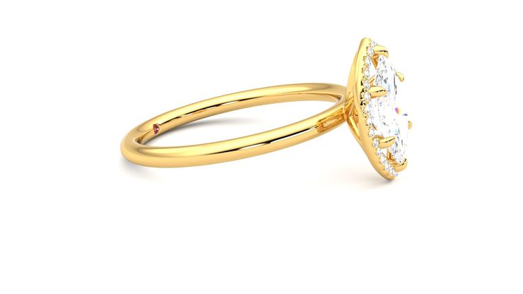Taylor & Hart Dove Marquise Engagement Ring 360 degree image 8