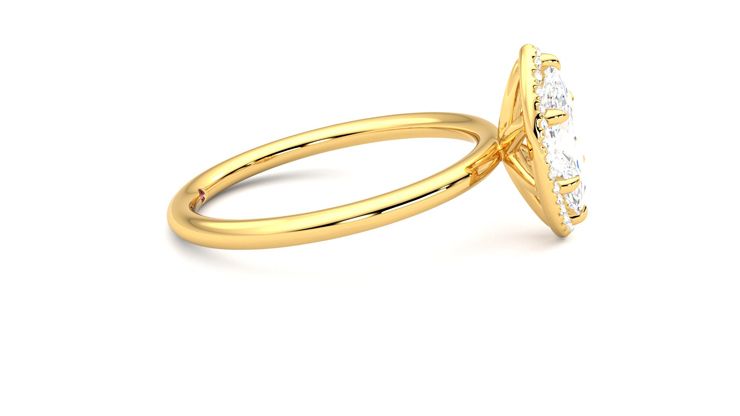 Taylor & Hart Dove Marquise Engagement Ring 360 degree image 9