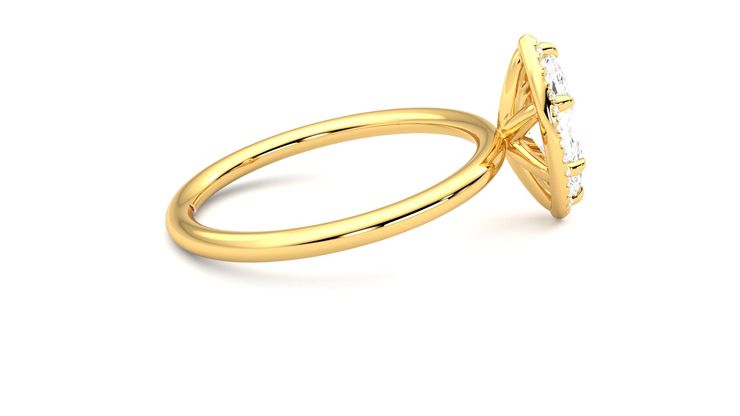 Taylor & Hart Dove Marquise Engagement Ring 360 degree image 10