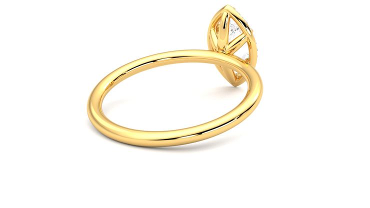 Taylor & Hart Dove Marquise Engagement Ring 360 degree image 13