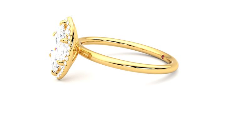 Taylor & Hart Dove Marquise Engagement Ring 360 degree image 22