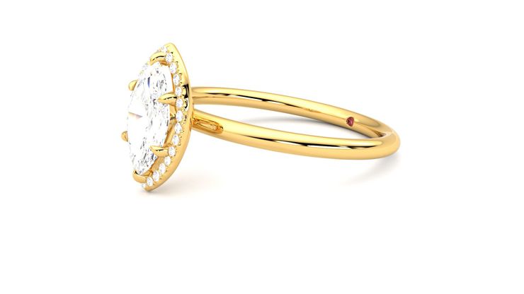 Taylor & Hart Dove Marquise Engagement Ring 360 degree image 23