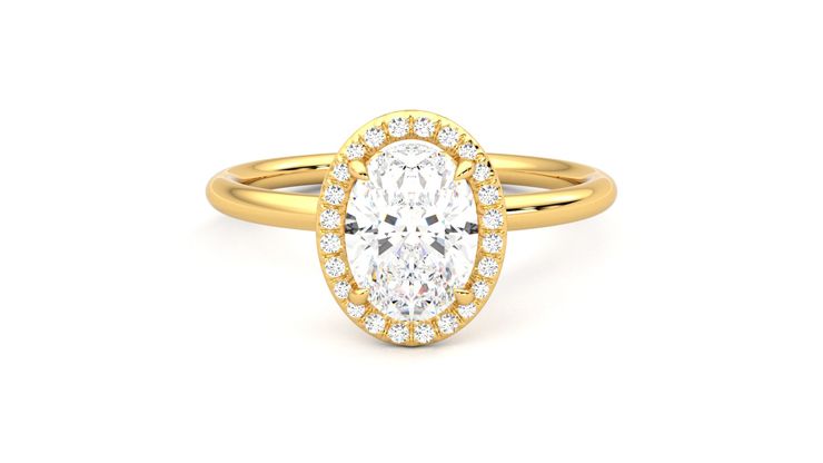 Taylor & Hart Dove Oval Engagement Ring 360 degree image 0