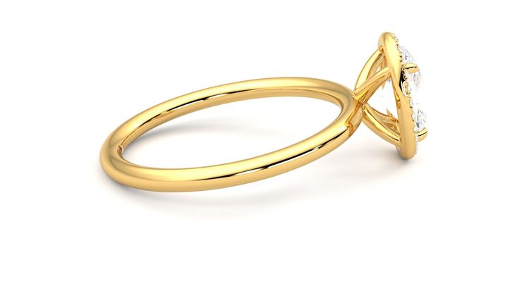 Taylor & Hart Dove Oval Engagement Ring 360 degree image 10