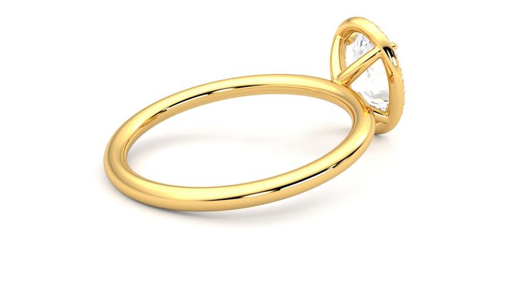 Taylor & Hart Dove Oval Engagement Ring 360 degree image 12