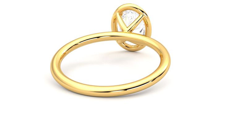 Taylor & Hart Dove Oval Engagement Ring 360 degree image 14