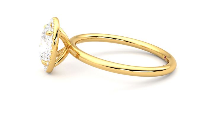 Taylor & Hart Dove Oval Engagement Ring 360 degree image 21