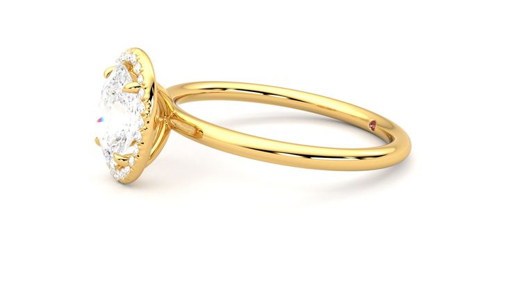 Taylor & Hart Dove Oval Engagement Ring 360 degree image 22