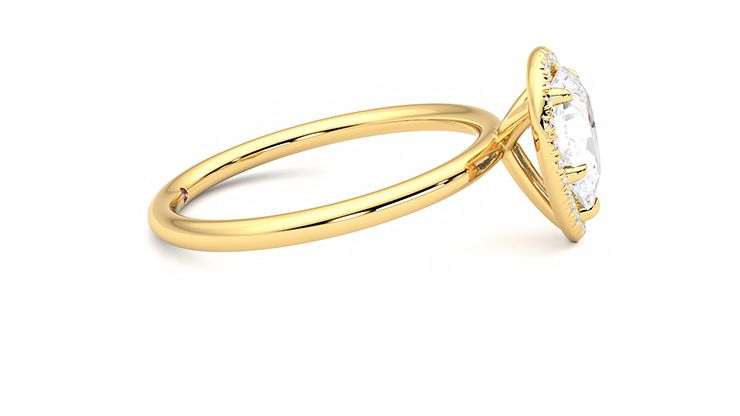 Taylor & Hart Dove Pear Engagement Ring 360 degree image 9